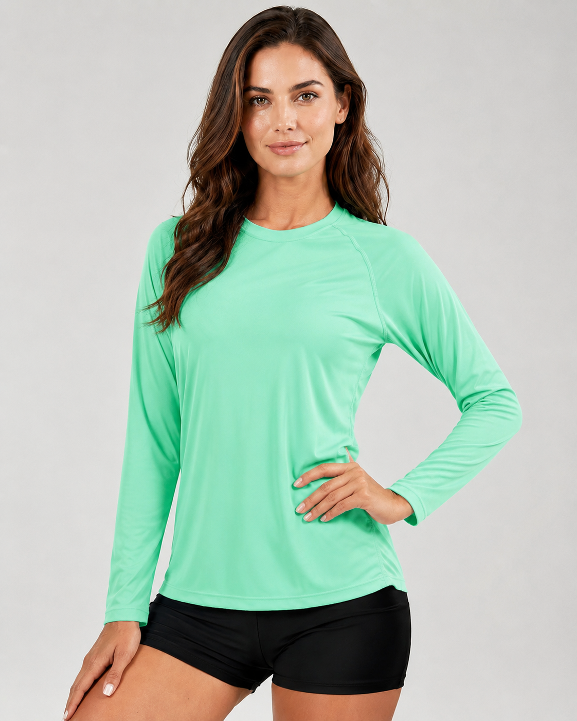 Aurelia Sun Lightweight Swim Sun Tee – Mint Green, AU 6