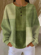 Relaxed Double-Layer Waffle Jumper