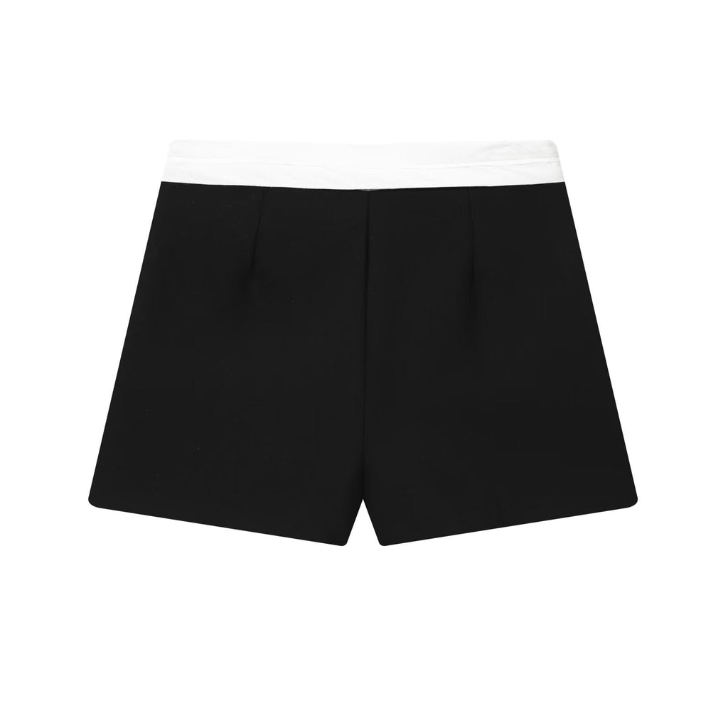 Asymmetric Wrap Mini Skirt