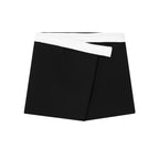 Asymmetric Wrap Mini Skirt