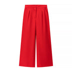 Halter Waistcoat & Wide-Leg Trouser Set