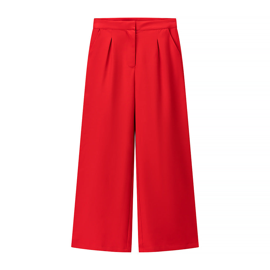 Halter Waistcoat & Wide-Leg Trouser Set
