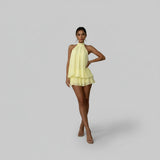 Tie-Back Sleeveless Mini Dress