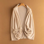 Alpina Merino Wool Shawl – Black