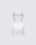 Rosie Lace Trim Corset Mini Dress by Aurelia Sun