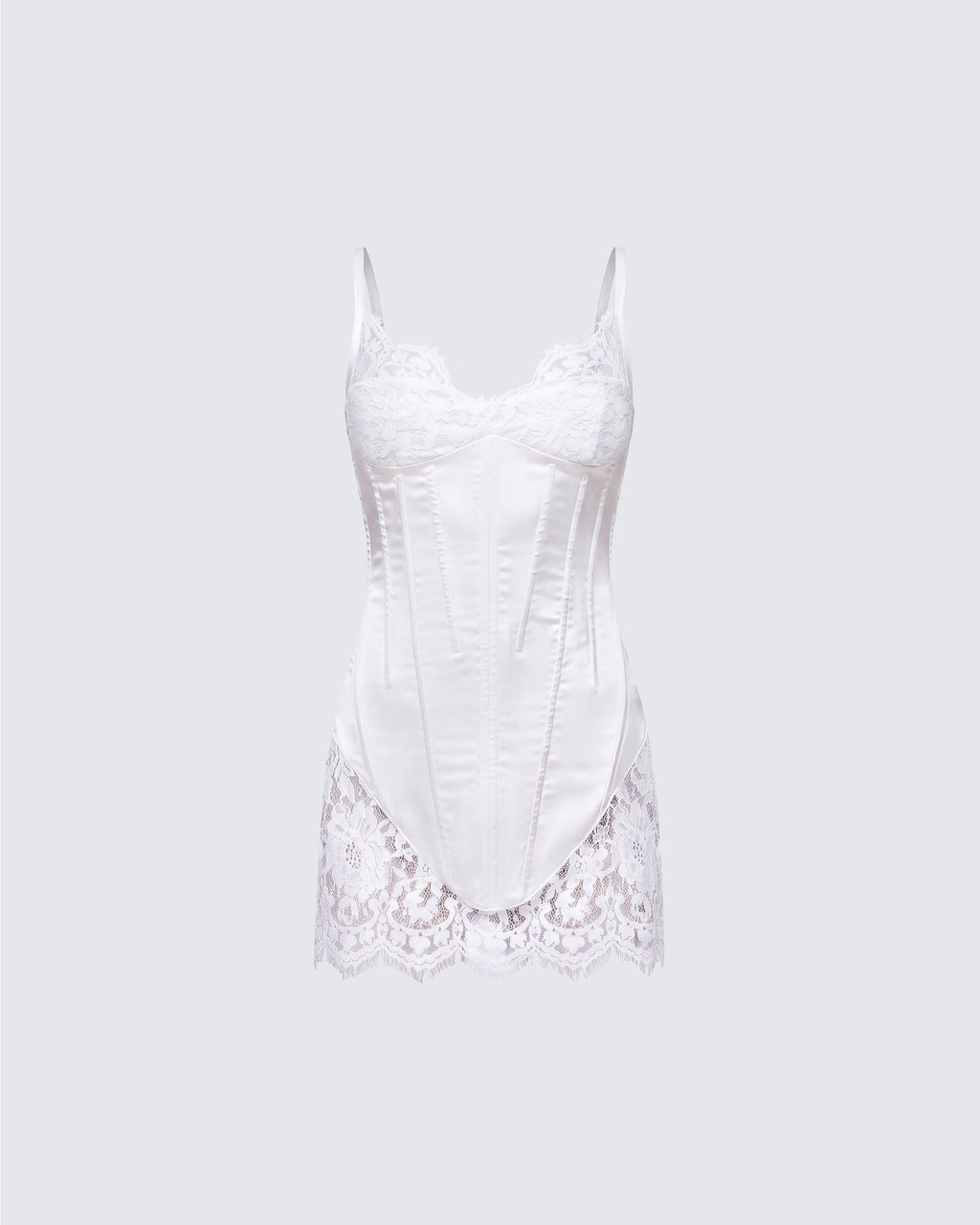 Rosie Lace Trim Corset Mini Dress by Aurelia Sun