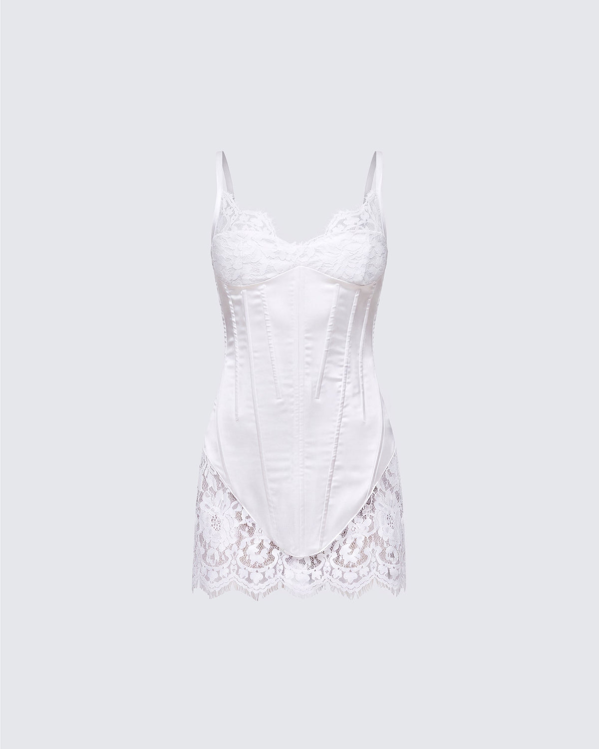 Rosie Lace Trim Corset Mini Dress by Aurelia Sun
