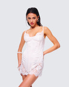 Rosie Lace Trim Corset Mini Dress by Aurelia Sun