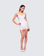 Rosie Lace Trim Corset Mini Dress by Aurelia Sun