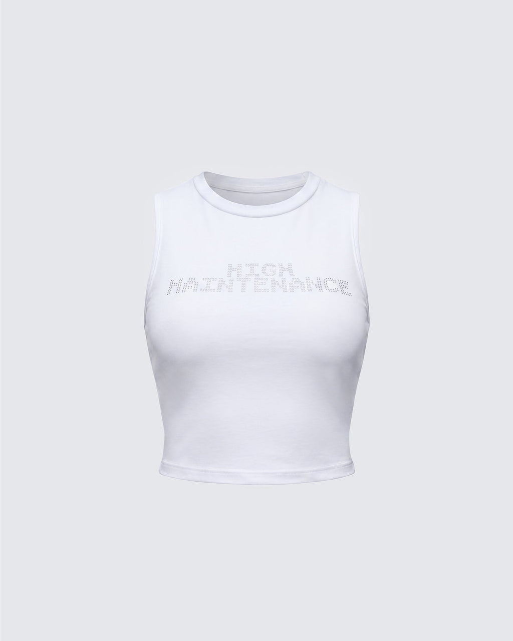 Rumi Rhinestone Cropped Tank by Aurelia Sun