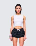 Rumi Rhinestone Cropped Tank by Aurelia Sun