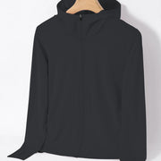 Summer Thin Ice Silk UV Women's Sunscreen Swimwear Jacket Front Zip UPF 50+ Fishing Clothing Couple Sunwear