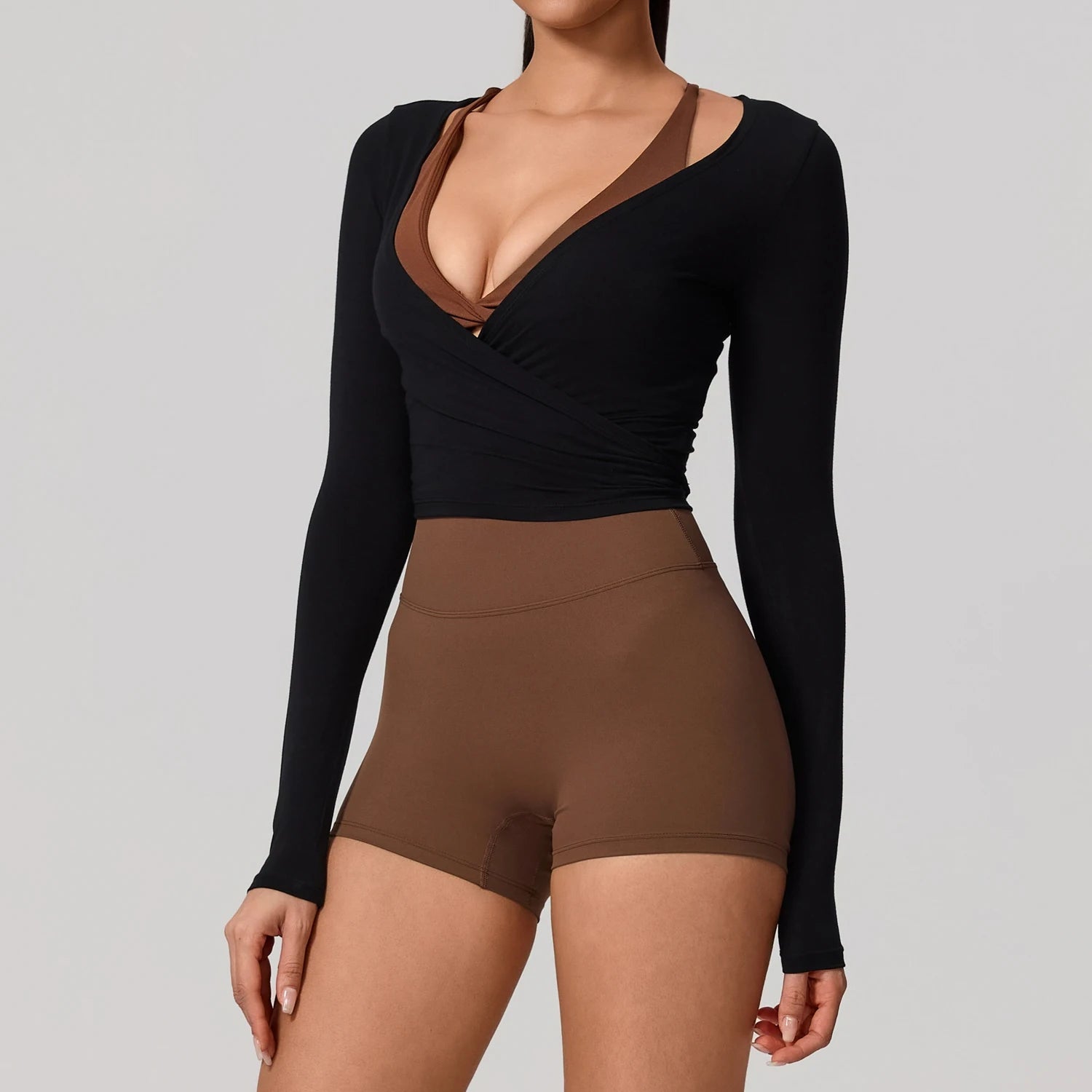 Quick-Dry Long-Sleeve Yoga Top