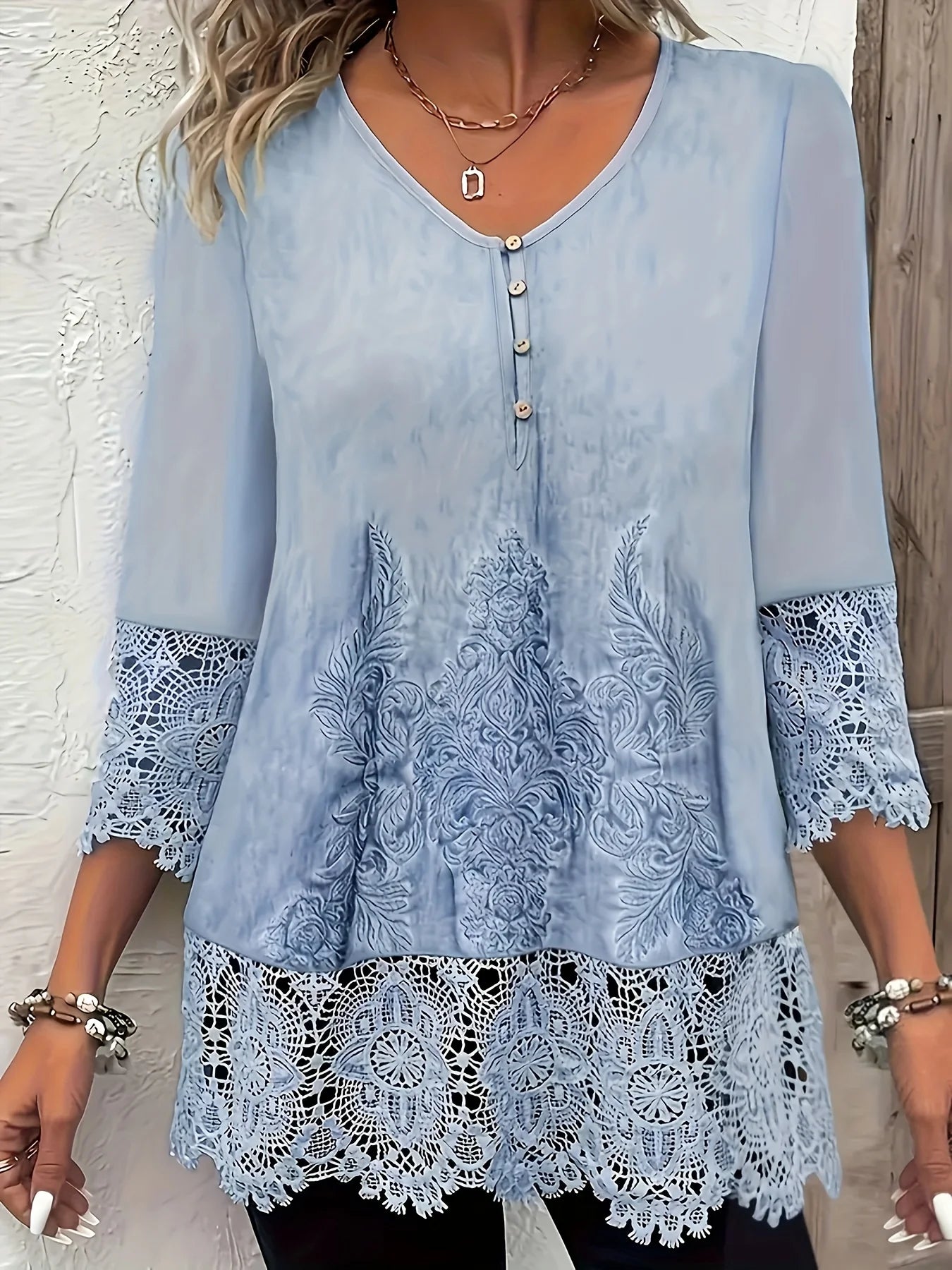 Plus-Size Relaxed Long-Sleeve T-Shirt
