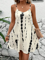Printed Strap Summer Dress