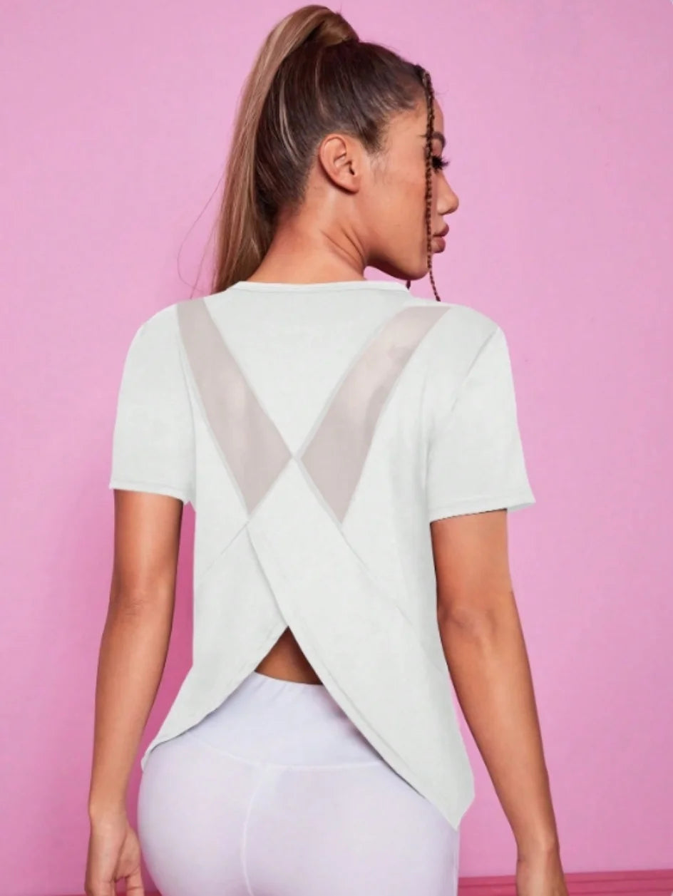 Mesh Short-Sleeve Relaxed Training T-Shirt