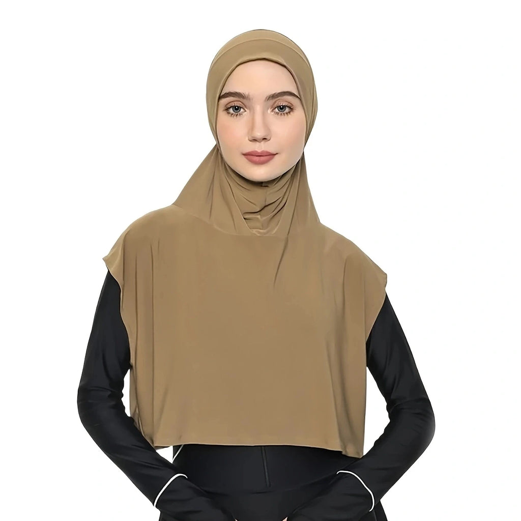 One-Piece Brimmed Headscarf
