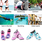 Aurelia Sun Patterned Aqua Socks