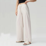 VITALINOVO UPF 50+ Wide Leg Travel Hiking Pants for Women Lightweight Quick-Dry Business Casual Pants for Work Lounge Beach Pant