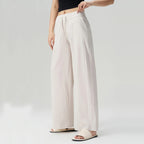 VITALINOVO UPF 50+ Wide Leg Travel Hiking Pants for Women Lightweight Quick-Dry Business Casual Pants for Work Lounge Beach Pant