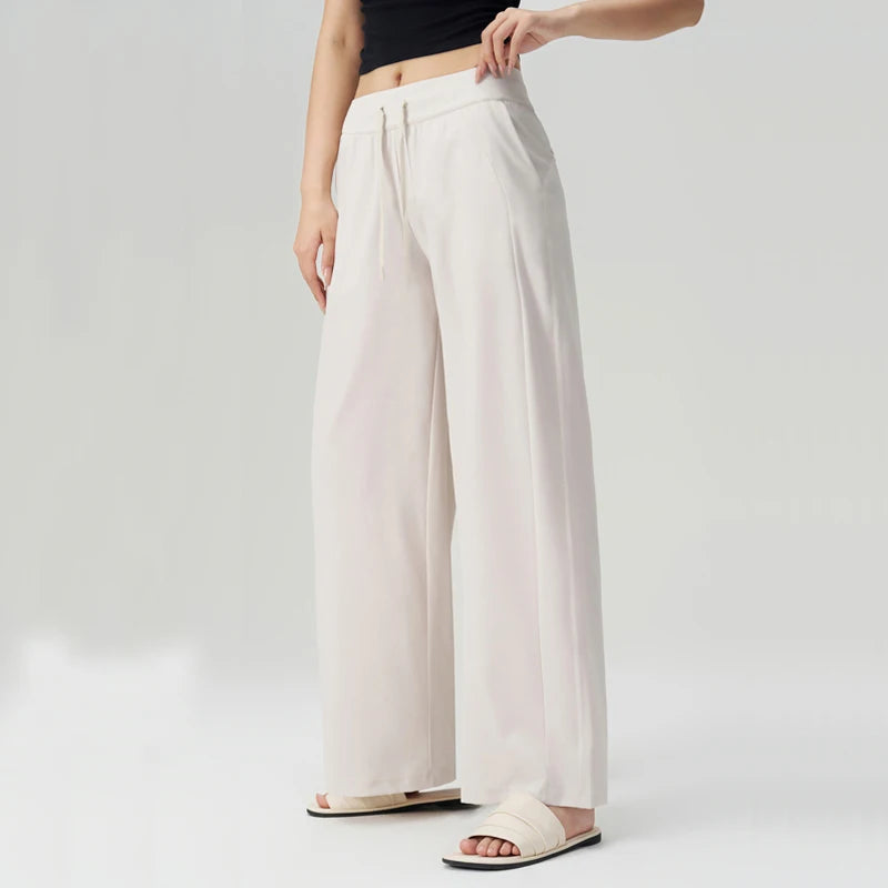 VITALINOVO UPF 50+ Wide Leg Travel Hiking Pants for Women Lightweight Quick-Dry Business Casual Pants for Work Lounge Beach Pant