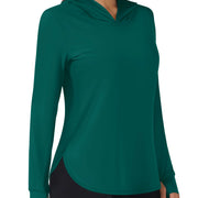 TACVASEN UPF80+ Summer UV Protection Hoodie Womens Outdoor Hiking SunBlock Pullover Tops Quick Dry Breathable Lightweight Shirts