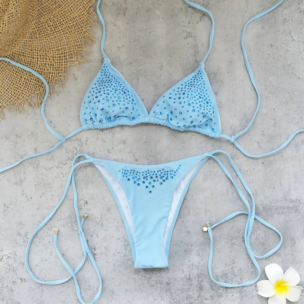 Shimmer Crystal Bikini Collection