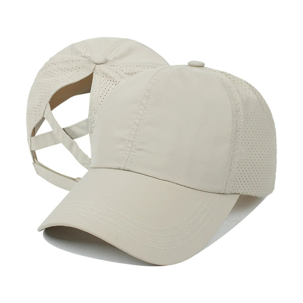 Mesh Ponytail Sports Cap