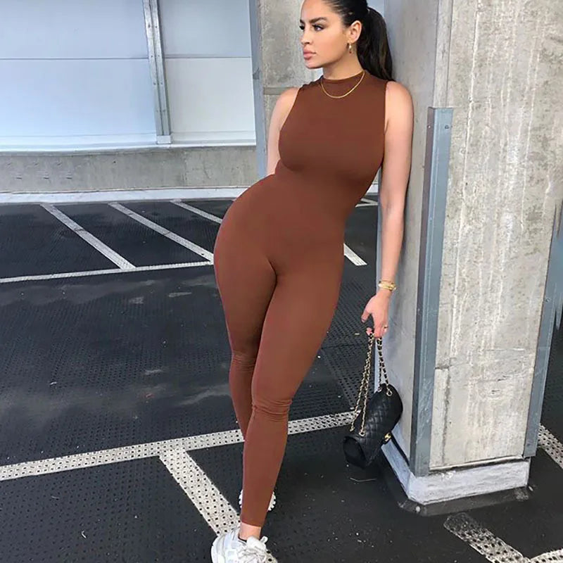 Sculpt Sleeveless Active Jumpsuit