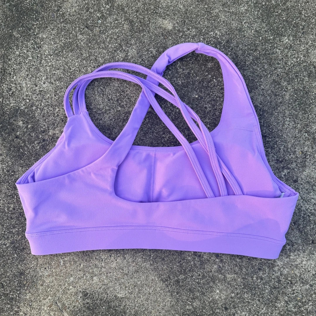 Aurelia Sun Wide-Strap Crossback Sports Bra – Electric Blue – image 13