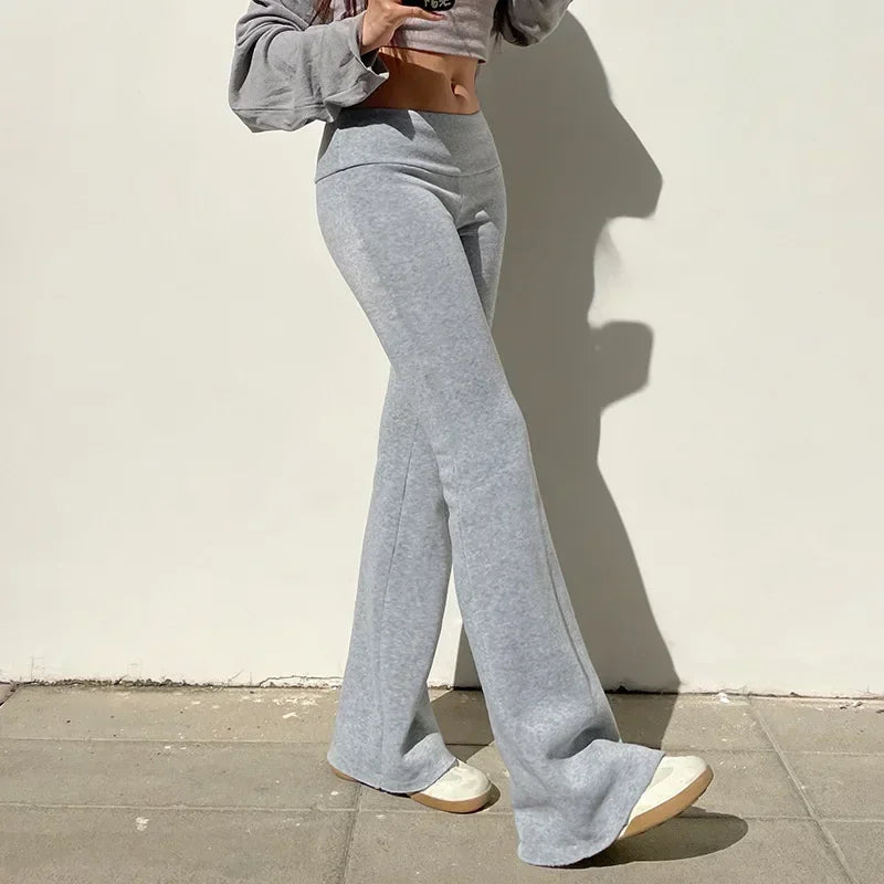 Low-Rise Bootcut Trousers