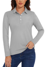 UPF 50+ Long-Sleeve Golf Polo
