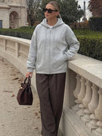 Oversized Zip Hoodie Jacket