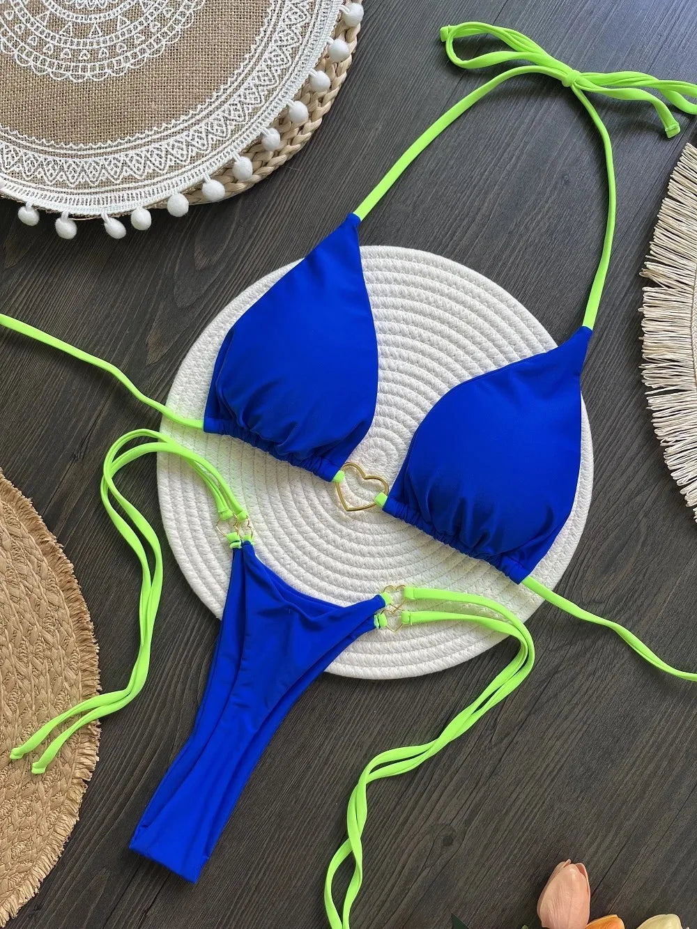 Aurelia Sun Triangle Tie-Side Bikini – Style E – image 18