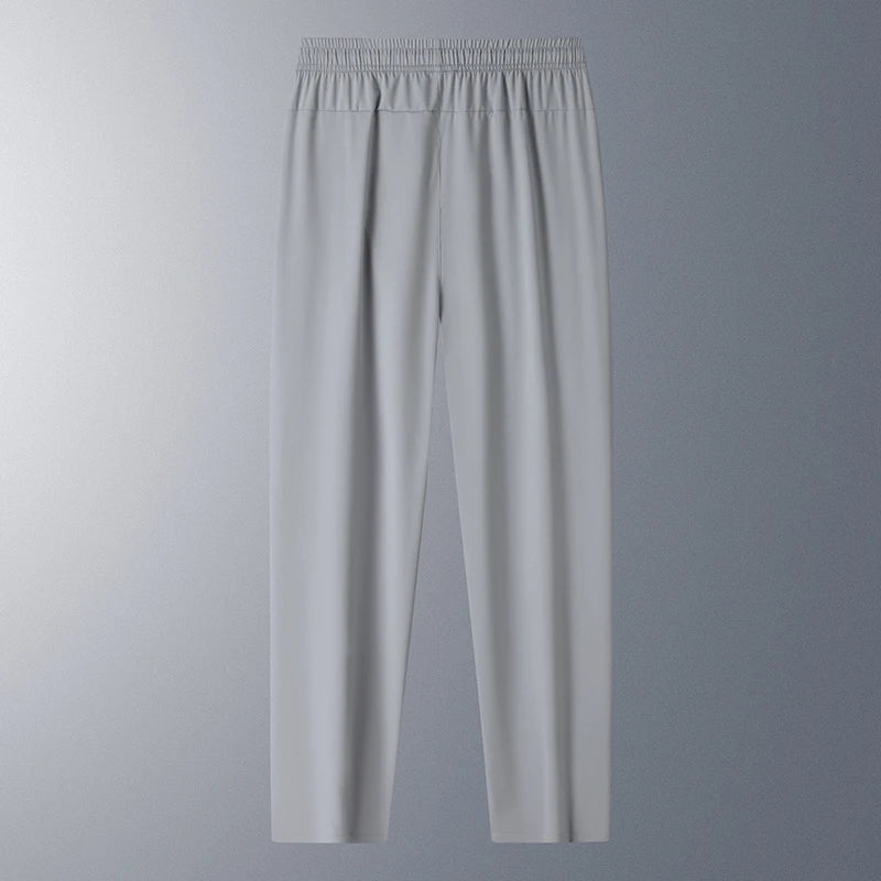 Running Pants Cooling Summer Ice Silk Pants Soft Stretchy Pant Loose Casual Quick-Dry Workout UV Protection Lightweight Trousers
