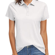 TACVASEN UPF 50+ Short Sleeve Golf Polos Shirts High Elastic Womens Sun Protection T-shirts Quick Dry Workout Tee Pullover Tops