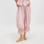 Lace-Patchwork Cropped Bloomers