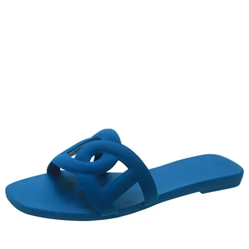 Colour Pop Jelly Slide Sandals