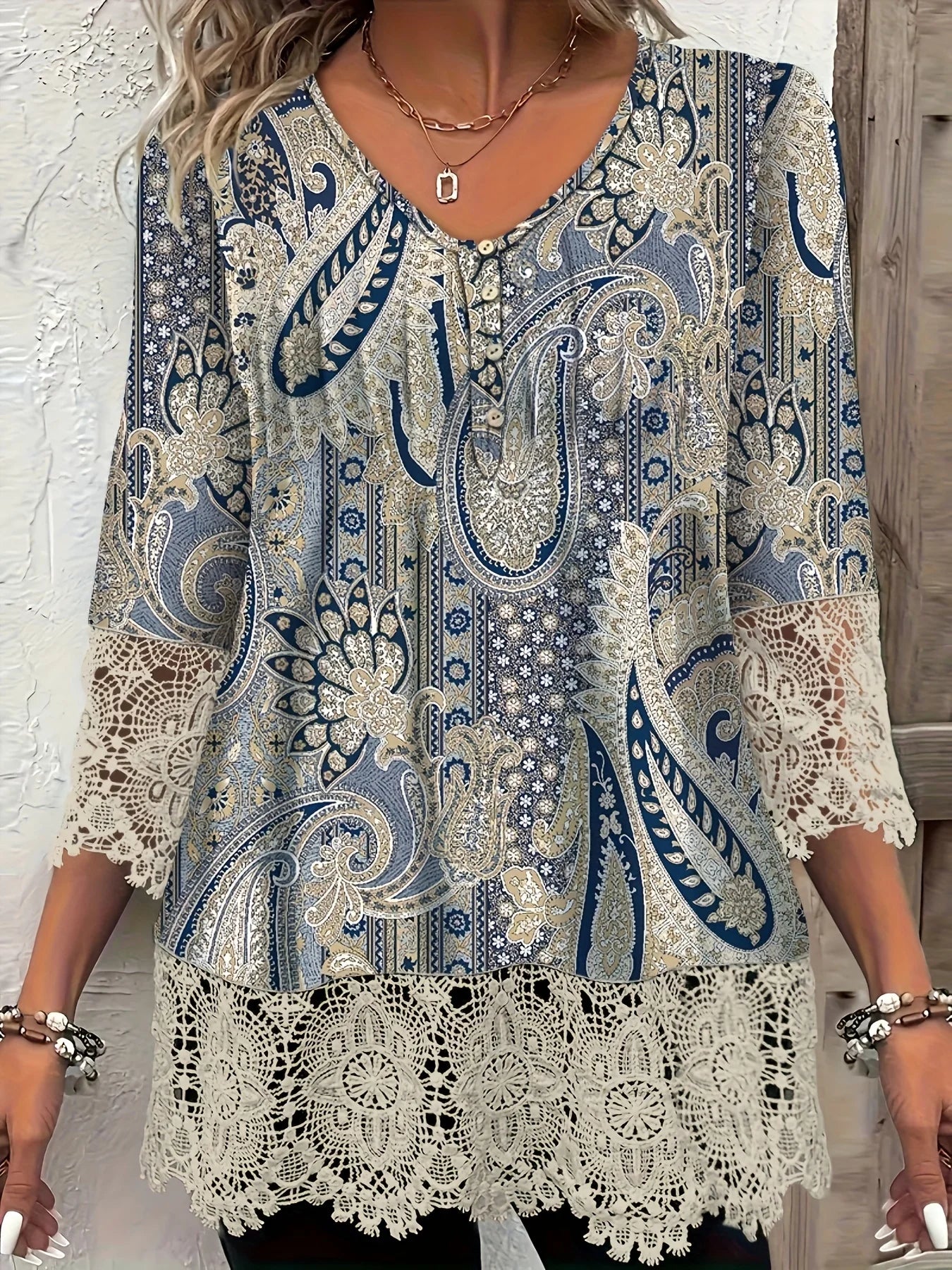 Plus-Size Relaxed Long-Sleeve T-Shirt