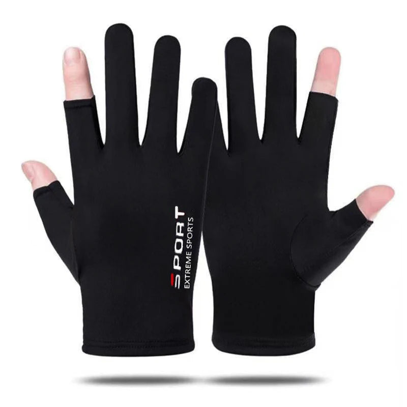 Anti-UV Men Women Fishing Gloves Sunscreen Antiskid Spring   Breathable Cycling Sport Gloves Fishing