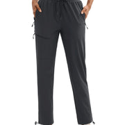 TACVASEN UPF50+ Quick Dry Cargo Pants Womens Outdoor Hiking 4 Pockets Sweatpants Breathable Waterproof UV Protection Trousers