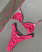 Floral Halter High-Leg Bikini