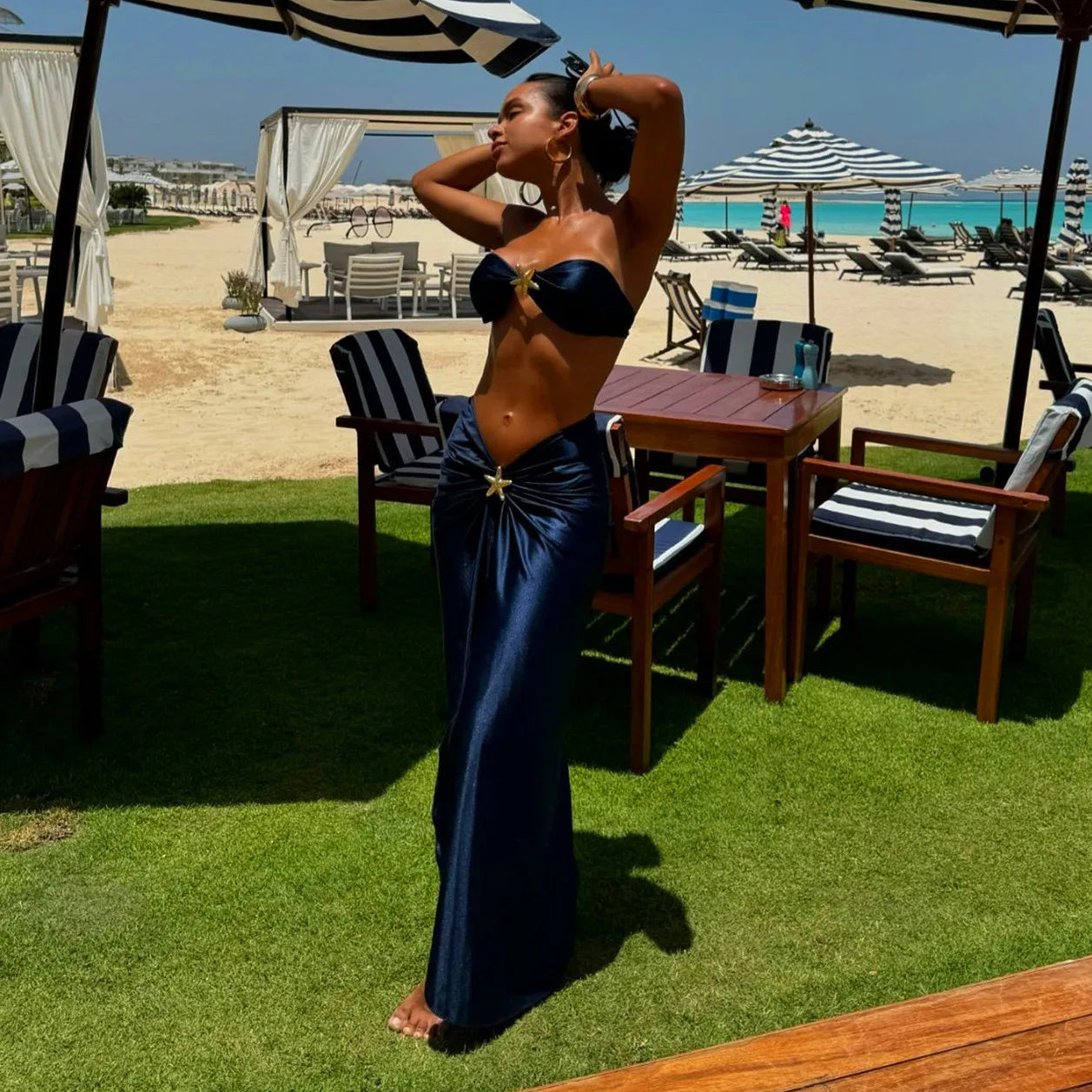 Shimmer Star Bikini with Cover-Up