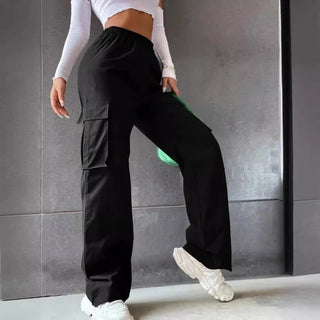 Relaxed Straight-Leg Cargo Pants
