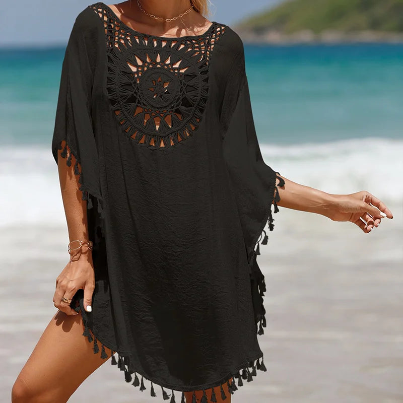 Crochet Shoreline Cover-Up Dress