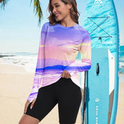 Women's UPF 50+ Sun Shirts Long Sleeve UV Protection Rash Guard Lightweight Quick Dry SPF Hiking Tops Outdoor