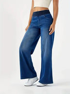 Denim Relaxed Straight-Leg Jeans