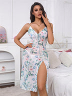 Floral V-Neck Nightdress