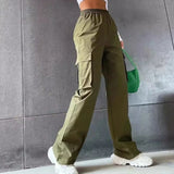 Utility Straight-Leg Cargo Pants