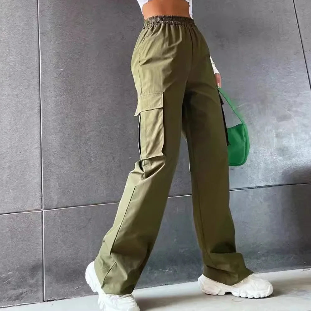 Relaxed Straight-Leg Cargo Pants